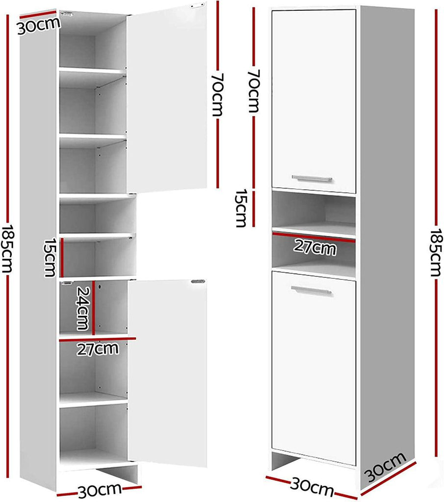 Double Cabinet Bathroom Rack - The Linen House
