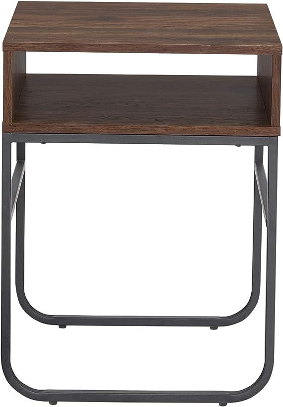 Metal Leg and MDF Sheet Rectangle Side Table Living Room - The Linen House