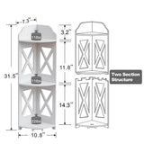 Space-Saving Corner X Shelves - The Linen House