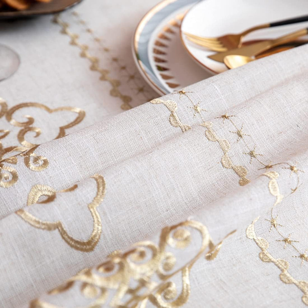 Table cover ( Embroidered) - The Linen House
