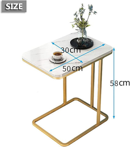 Side Table C-Shape Side Table - The Linen House