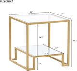 Minimalist Design Living Room Golden End Table - The Linen House