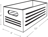 2 Pack White Bathroom Decor Box for Toilet Paper storage - The Linen House