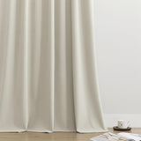 Premium Cream Velvet Curtain for Bedroom & Living Room - The Linen House