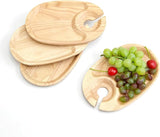 Cocktail Appetizer Plates with Glass Holder - The Linen House