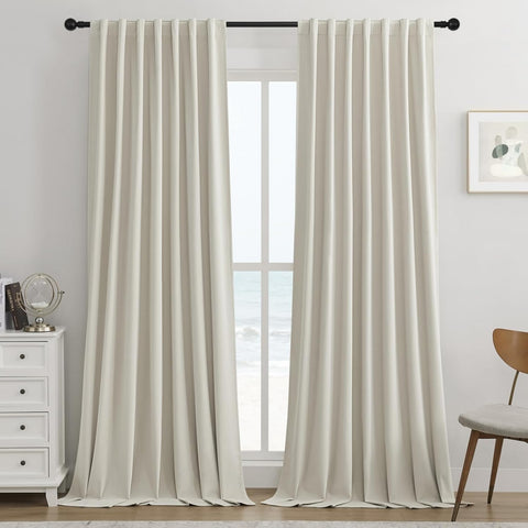 Premium Cream Velvet Curtain for Bedroom & Living Room - The Linen House