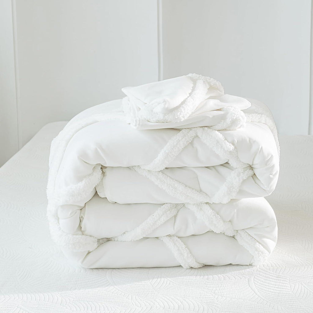 Shabby Chic Tufted Duvet Cover Set - The Linen House