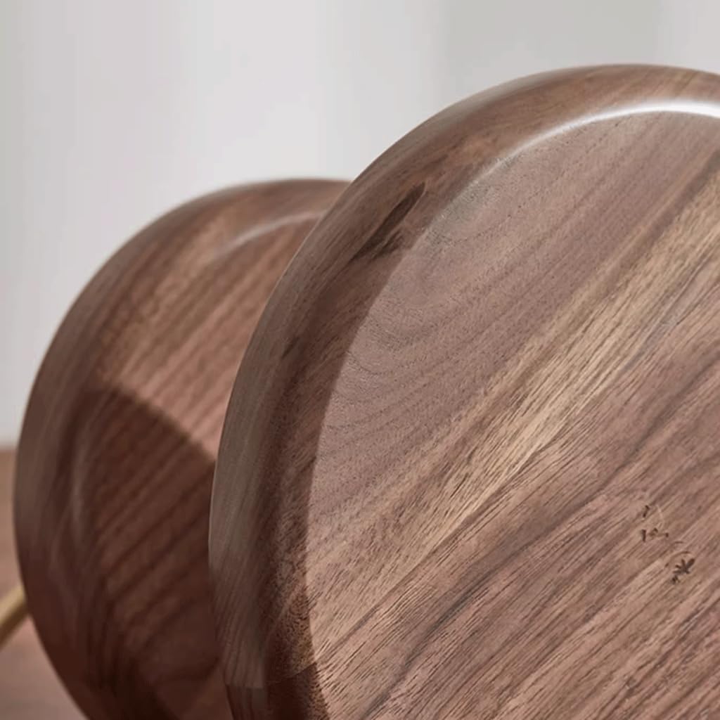 Wooden Round Double Layer Tray for Dessert Display - The Linen House