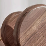 Wooden Round Double Layer Tray for Dessert Display - The Linen House