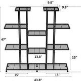 Metal Plant Stand, 9 Tiers Multifunctional Plant Stands - The Linen House