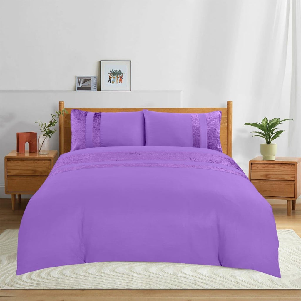 Velvet Stripe Duvet Set - The Linen House