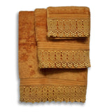 Lace Bath Towels Set - The Linen House