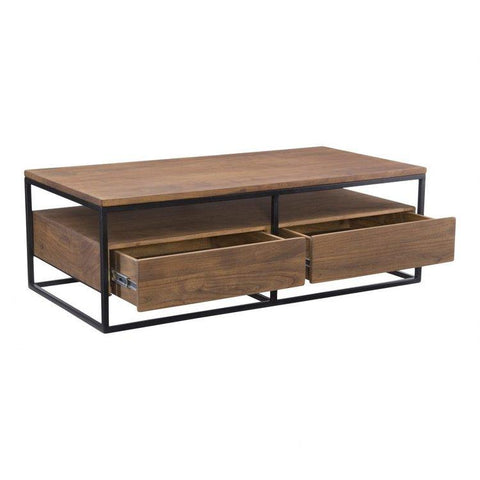 Black Metal and MDF Table - The Linen House