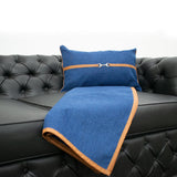 Sofa Throw (Blue) - The Linen House