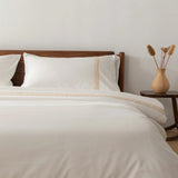 Luxury Duvet With Mash Ground Lace(green) - The Linen House