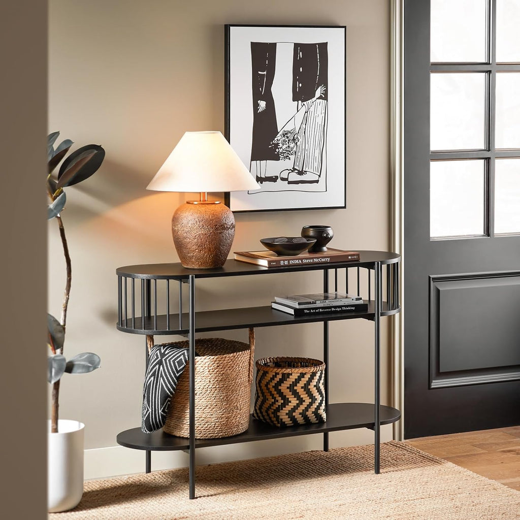 3 Tiers Console Table Hall Table Living Room Console Table