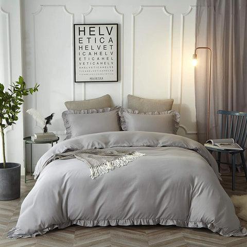 Lotus Leaf Duvet Cover - The Linen House