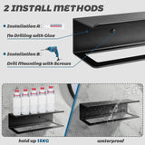 Bathroom Towel Rack Shelve - The Linen House