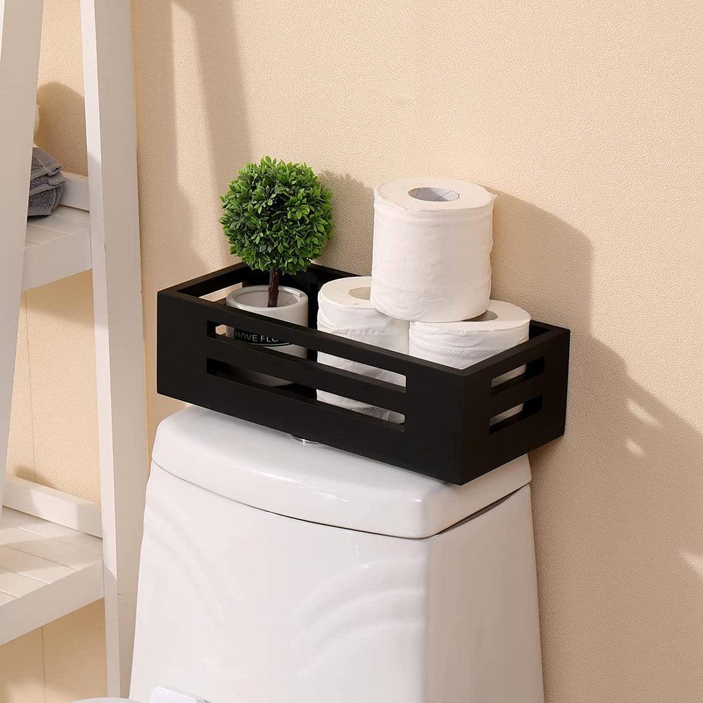 2 Pack White Bathroom Decor Box for Toilet Paper storage - The Linen House