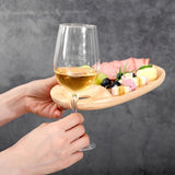 Cocktail Appetizer Plates with Glass Holder - The Linen House