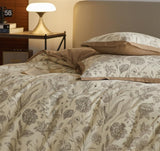 Floral Print Bedding Duvet Set