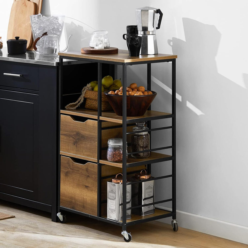 Industrial Vintage Style Kitchen Trolley Cart