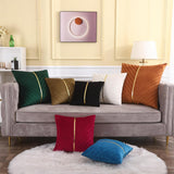 Pintuck Cushion Cover With Golden RIbbon - The Linen House