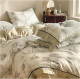 Modern Monochrome Figurative Print Duvet Set – Artistic Style Meets Soft Comfort