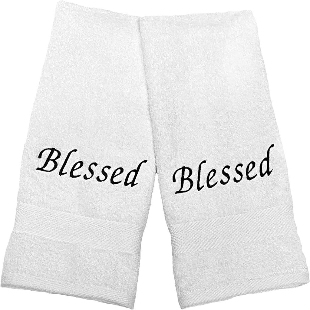 Blessed (Set of 2 Bath Towels) for Bathroom - The Linen House