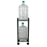 Metal Water Bottle Dispenser Stand with Wheels