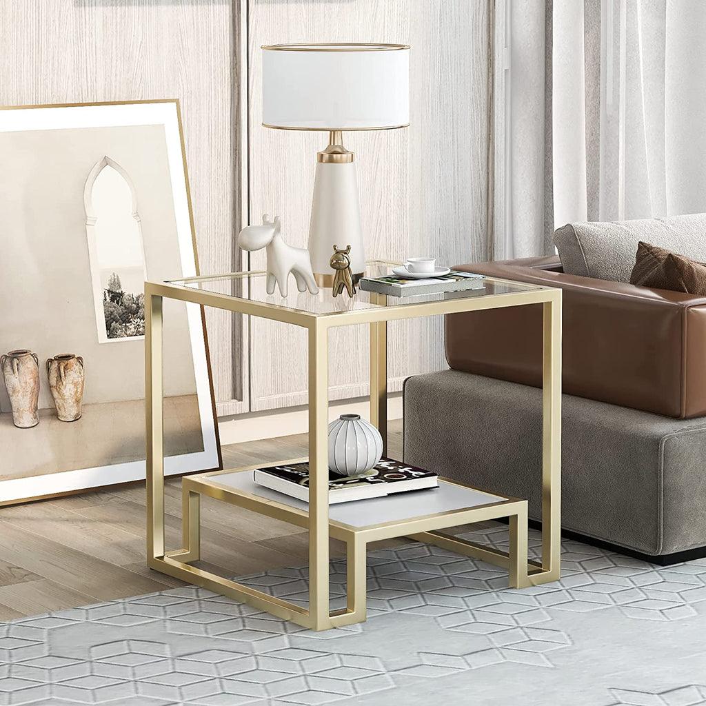 Minimalist Design Living Room Golden End Table - The Linen House