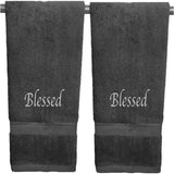 Blessed (Set of 2 Bath Towels) for Bathroom - The Linen House