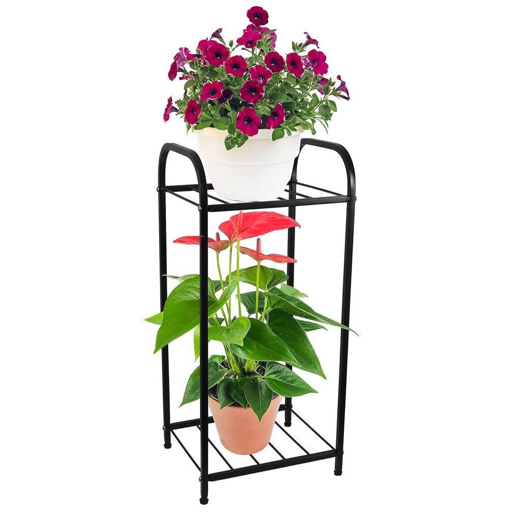 Metal Bottle Water Dispenser Stand for kitchen (Black, 2 Compartment) - The Linen House