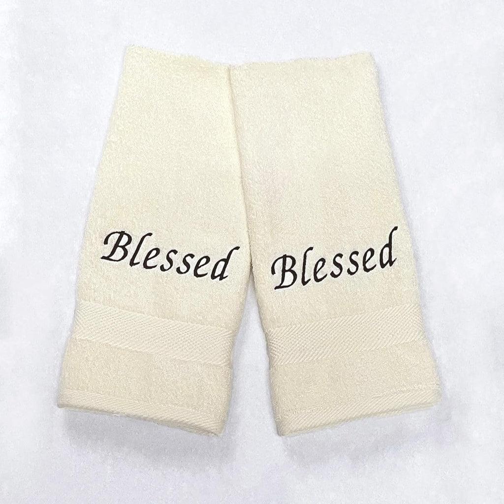 Blessed (Set of 2 Bath Towels) for Bathroom - The Linen House