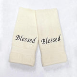 Blessed (Set of 2 Bath Towels) for Bathroom - The Linen House