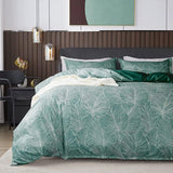 Tropical Leaves Printed Bedding Duvet Set – Artistic & Elegant