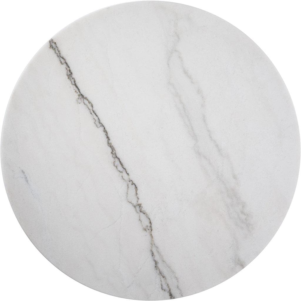 Round Table - Geometric Champagne Gold Frame - The Linen House