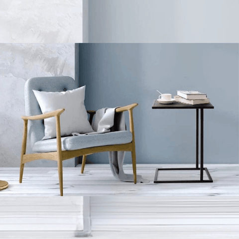 Tall Steel C Table End Table - The Linen House