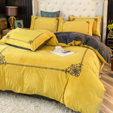 Winter Thick Coral Velvet Duvet Set - The Linen House