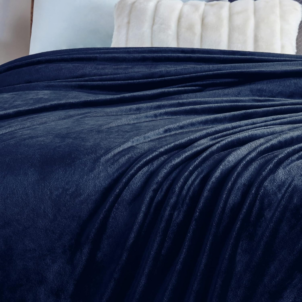 Flannel Fleece Blanket Navy