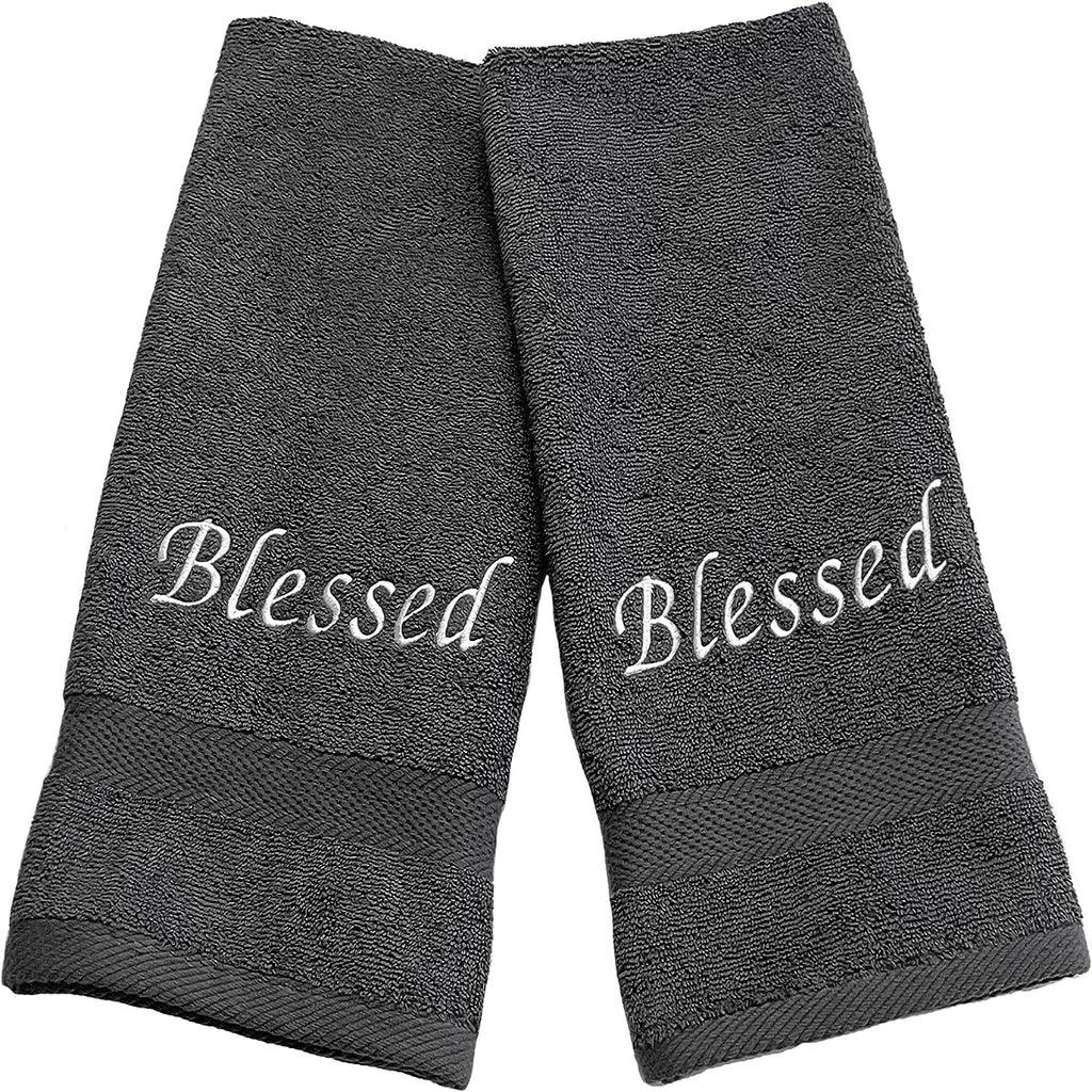 Blessed (Set of 2 Bath Towels) for Bathroom - The Linen House