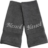 Blessed (Set of 2 Bath Towels) for Bathroom - The Linen House