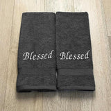 Blessed (Set of 2 Bath Towels) for Bathroom - The Linen House