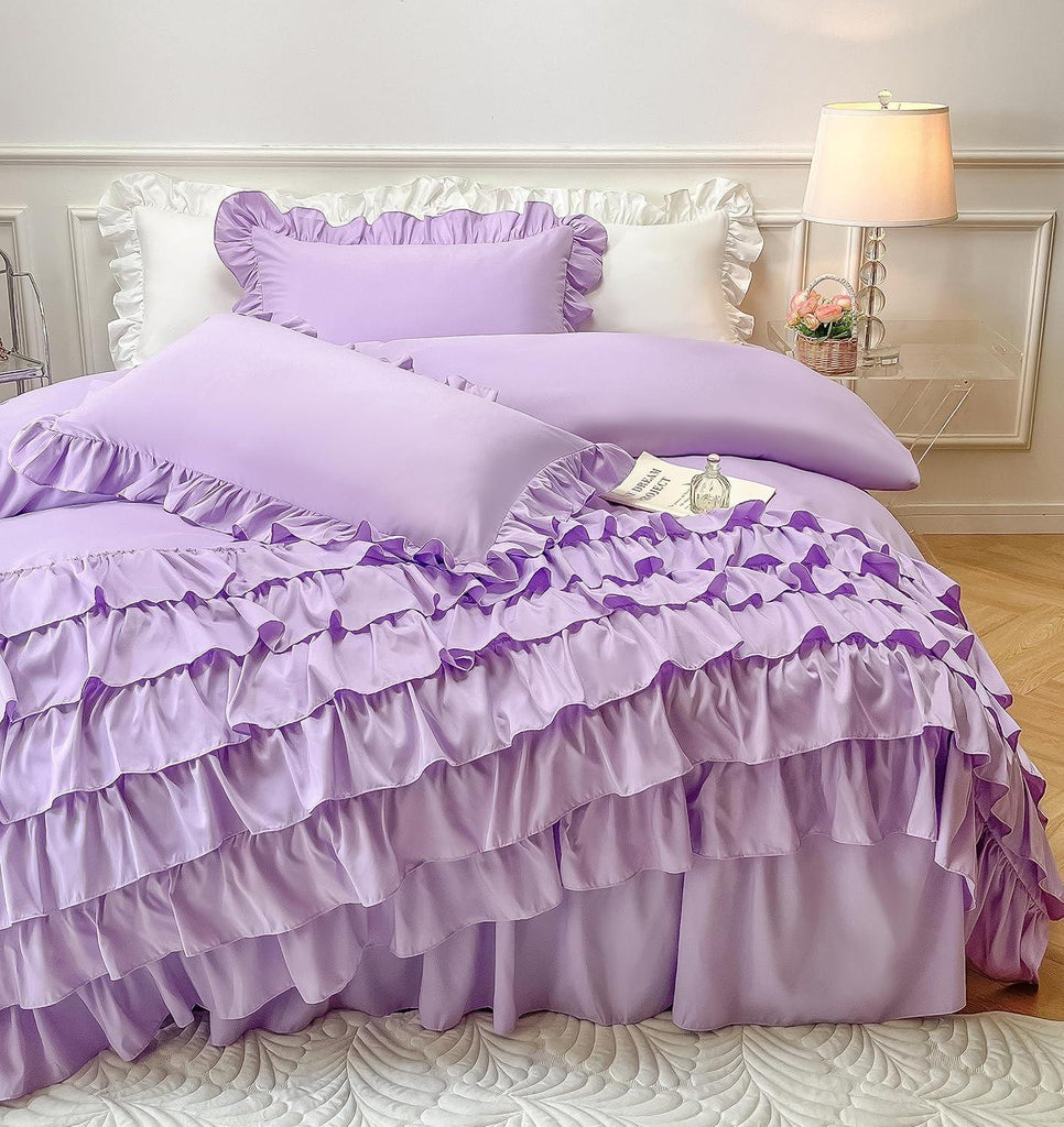 Waterfall Ruffle Duvet Cover Set - The Linen House