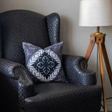 Mirwah Grey (Appliqué) - 1 PC Cushion Cover - The Linen House