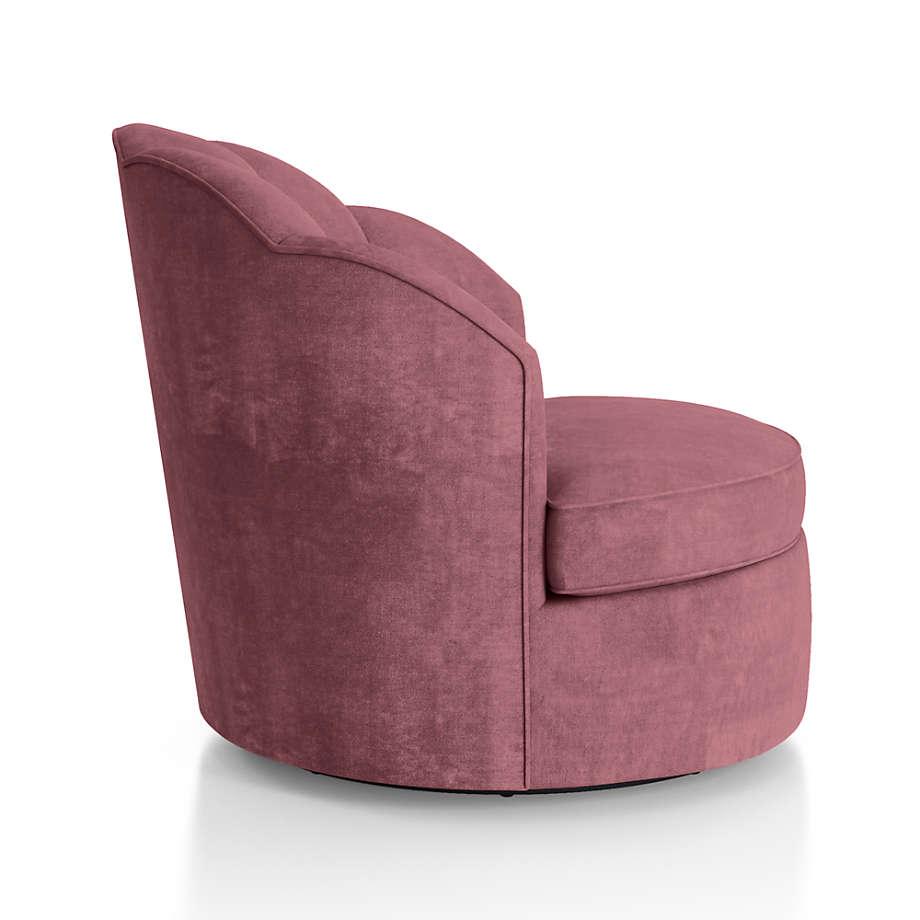 Avery Dusty Mauve Velvet Chair - The Linen House