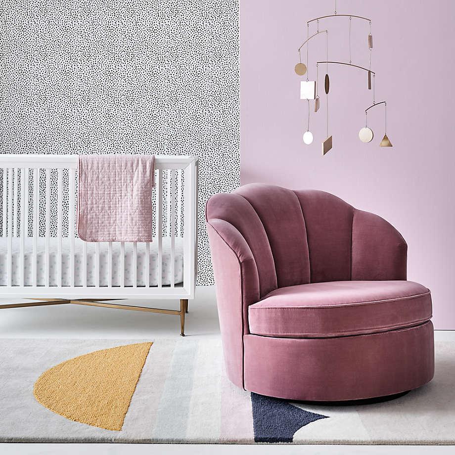 Avery Dusty Mauve Velvet Chair - The Linen House