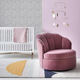 Avery Dusty Mauve Velvet Chair - The Linen House