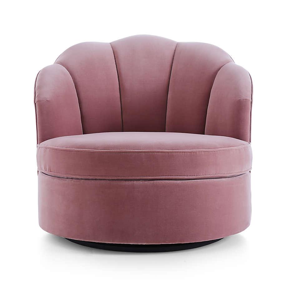 Avery Dusty Mauve Velvet Chair - The Linen House
