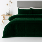 Luxe Velvet Box Pleated Duvet Set